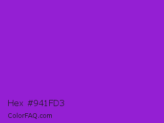 Hex #941fd3 Color Image