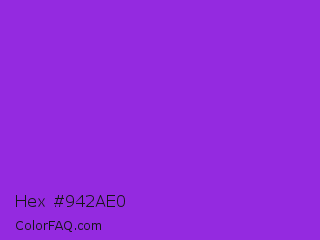 Hex #942ae0 Color Image