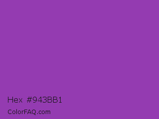 Hex #943bb1 Color Image