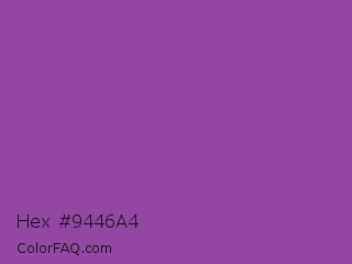 Hex #9446a4 Color Image