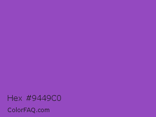 Hex #9449c0 Color Image