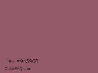 Hex #94596b Color Image