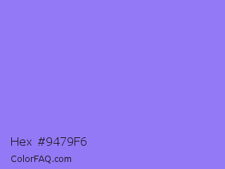 Hex #9479f6 Color Image