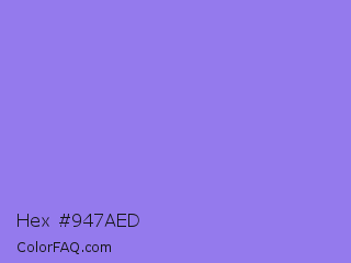 Hex #947aed Color Image