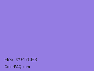 Hex #947ce3 Color Image