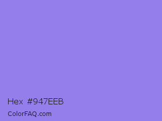 Hex #947eeb Color Image