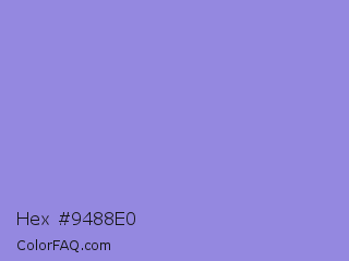 Hex #9488e0 Color Image