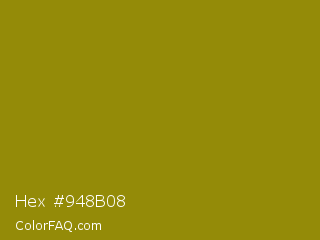 Hex #948b08 Color Image