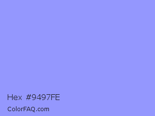 Hex #9497fe Color Image