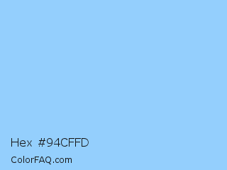 Hex #94cffd Color Image