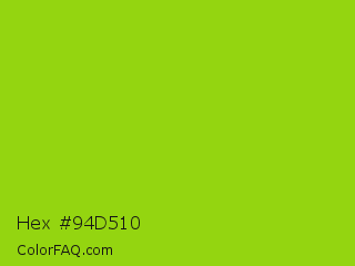 Hex #94d510 Color Image