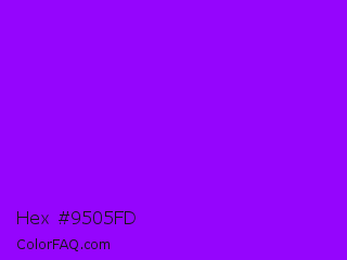 Hex #9505fd Color Image