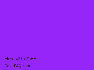 Hex #9525f8 Color Image