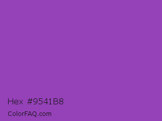 Hex #9541b8 Color Image