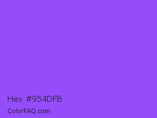 Hex #954dfb Color Image