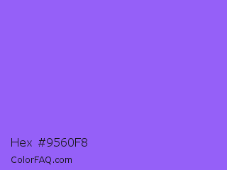Hex #9560f8 Color Image