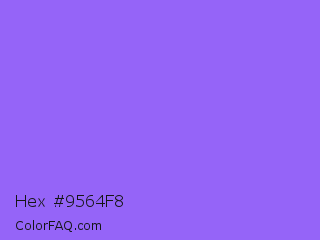 Hex #9564f8 Color Image
