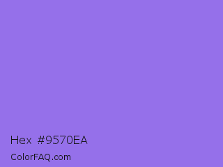 Hex #9570ea Color Image