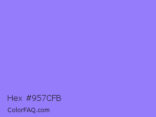 Hex #957cfb Color Image