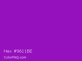 Hex #9611be Color Image