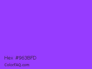 Hex #963bfd Color Image