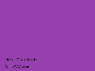 Hex #963fae Color Image