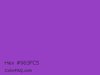 Hex #963fc5 Color Image