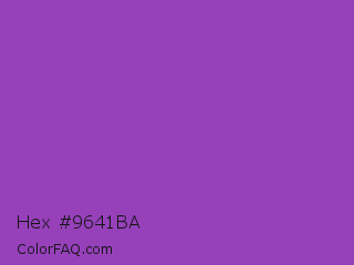 Hex #9641ba Color Image