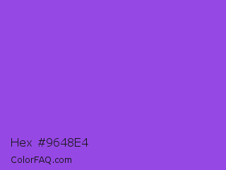 Hex #9648e4 Color Image
