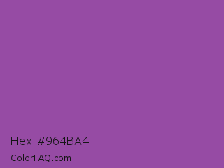 Hex #964ba4 Color Image