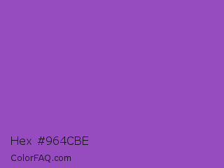 Hex #964cbe Color Image