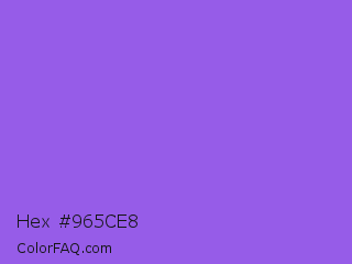 Hex #965ce8 Color Image