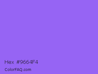 Hex #9664f4 Color Image