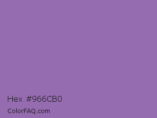 Hex #966cb0 Color Image