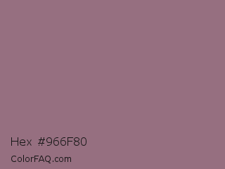 Hex #966f80 Color Image
