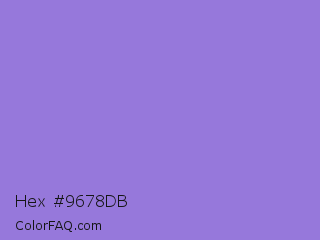 Hex #9678db Color Image