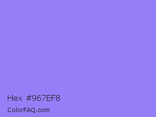 Hex #967ef8 Color Image