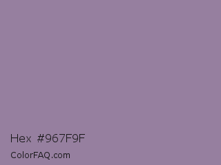 Hex #967f9f Color Image
