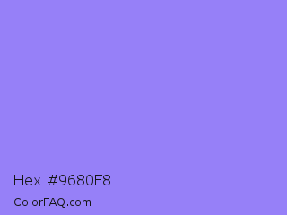 Hex #9680f8 Color Image