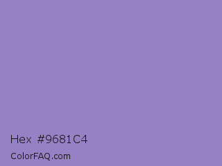 Hex #9681c4 Color Image