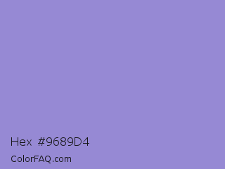 Hex #9689d4 Color Image