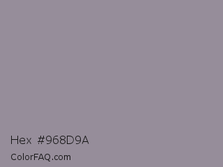 Hex #968d9a Color Image