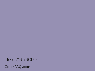 Hex #9690b3 Color Image
