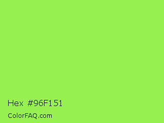Hex #96f151 Color Image