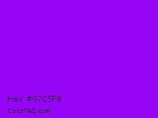 Hex #9705f8 Color Image