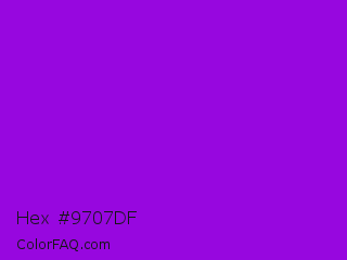 Hex #9707df Color Image