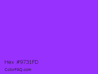 Hex #9731fd Color Image