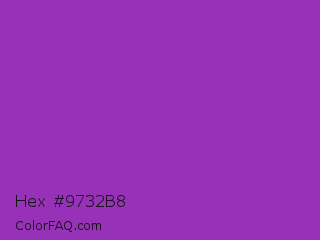 Hex #9732b8 Color Image
