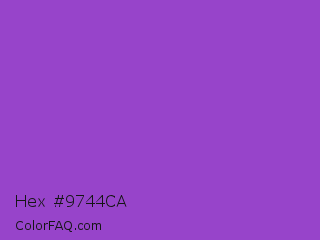 Hex #9744ca Color Image