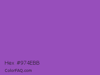 Hex #974ebb Color Image